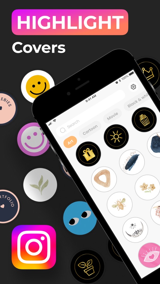 #1. App Highlight Covers (iOS) 由: The Metaverse Apps