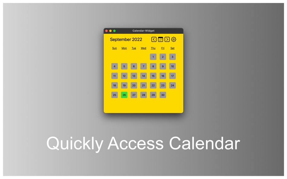 Calendar-Widget - 1.0 - (macOS)