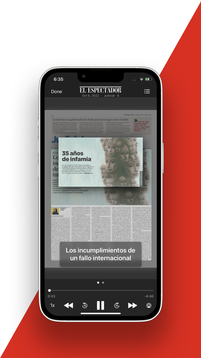 El Espectador App Screenshot