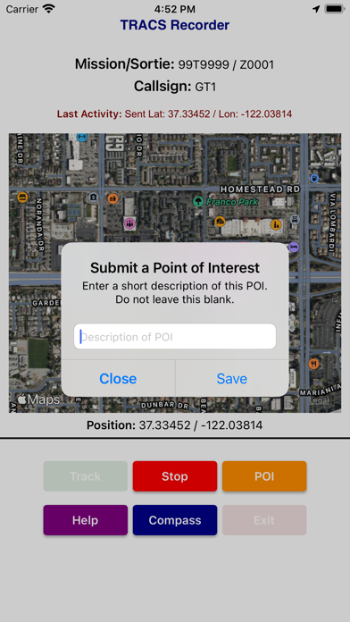 TRACS Recorder Screenshot