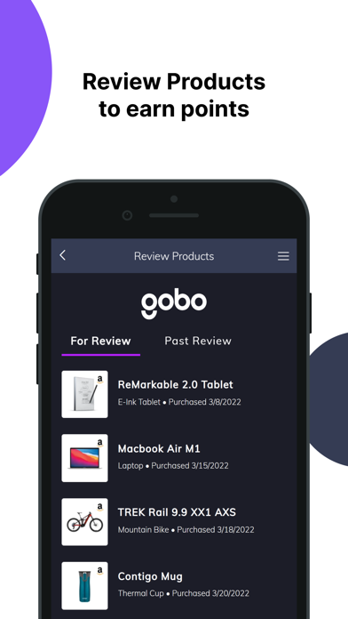 Gobo review app Screenshot