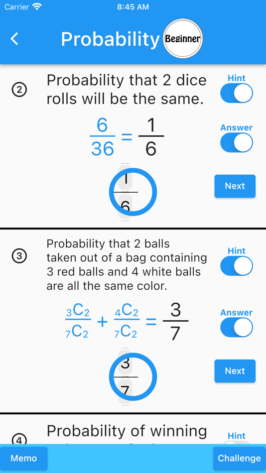 #6. Probability(Math Drills) (iOS) 由: 郷 田村