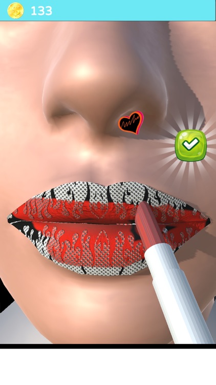 Lip Art Lipstick Makeup Game screenshot-3