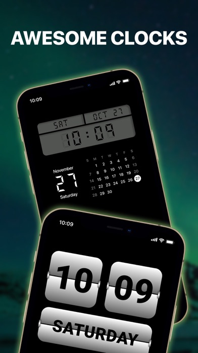Screenshot #1 pour Clock Widget for Home Screen +