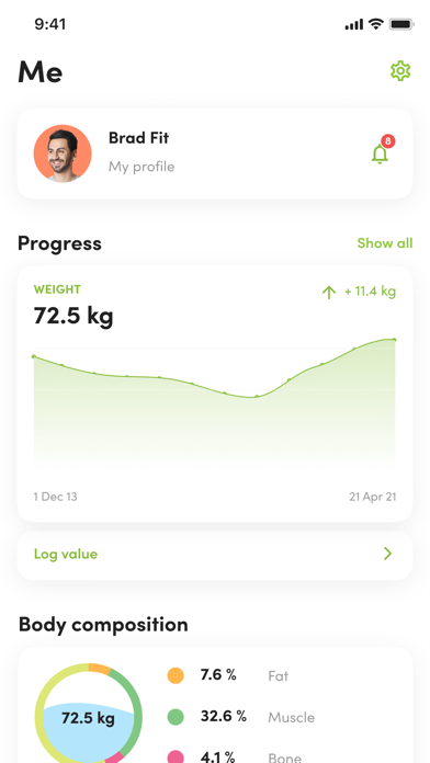FlexiFitness app Screenshot