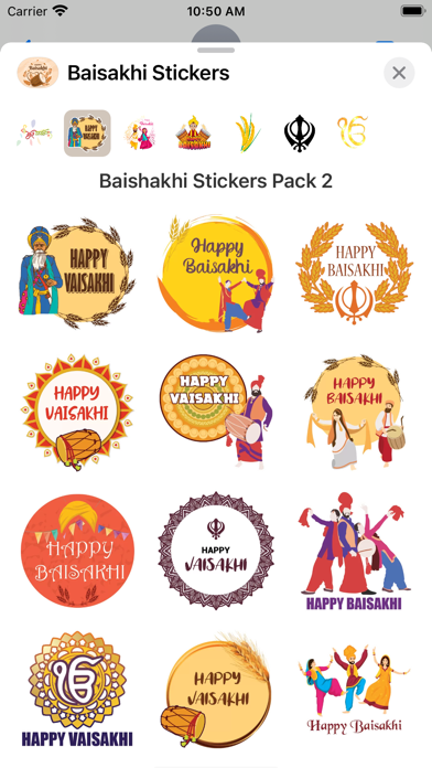 Screenshot #2 pour Baisakhi Stickers