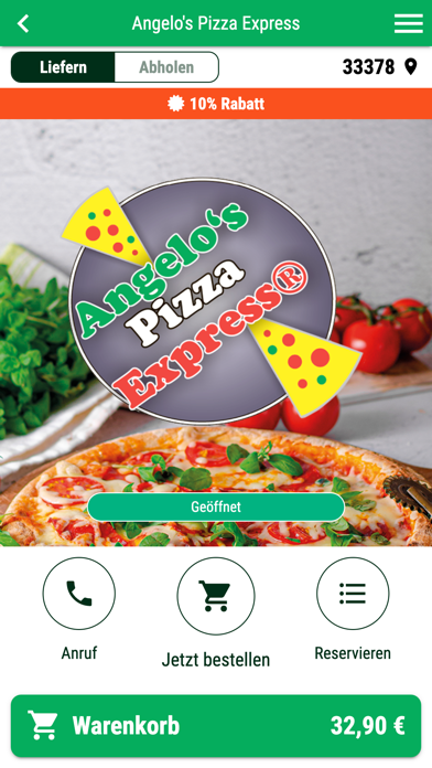 Angelo's Pizza Express Rheda Screenshot
