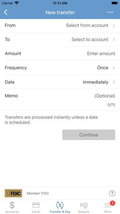 Lee Bank Mobile Banking Screenshot