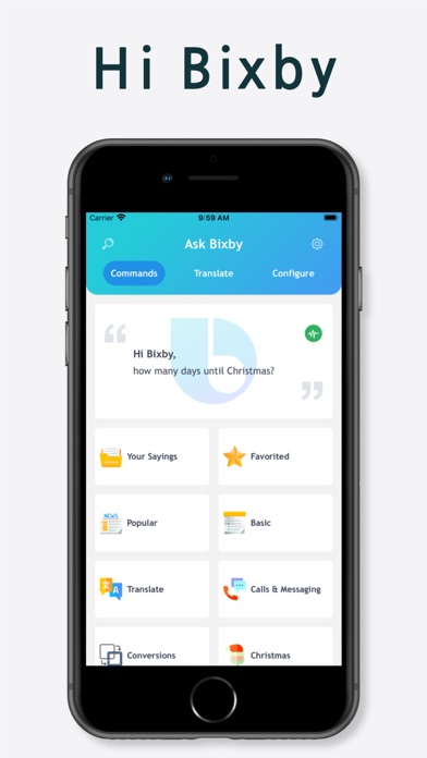 Screenshot #1 pour App pour Bixby pour Family Hub
