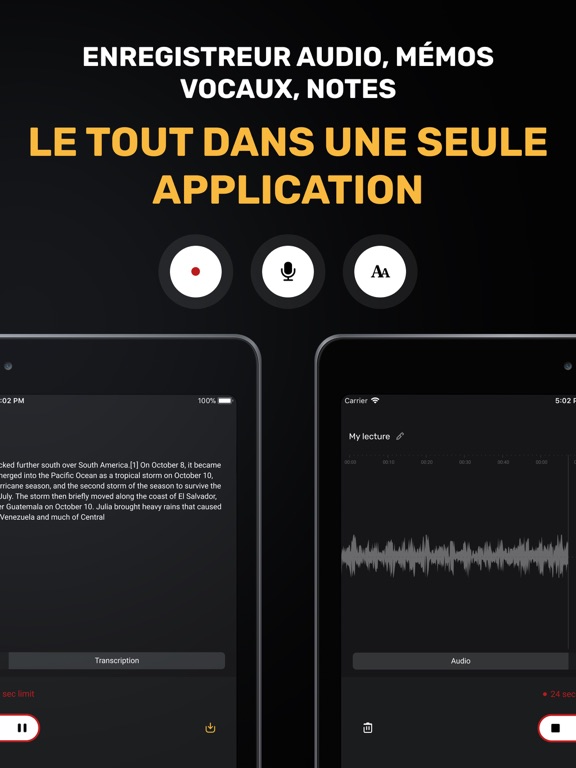 Screenshot #5 pour Voice Memo: Dictaphone, Notes