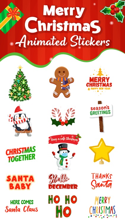 Christmas: Animated Stickers