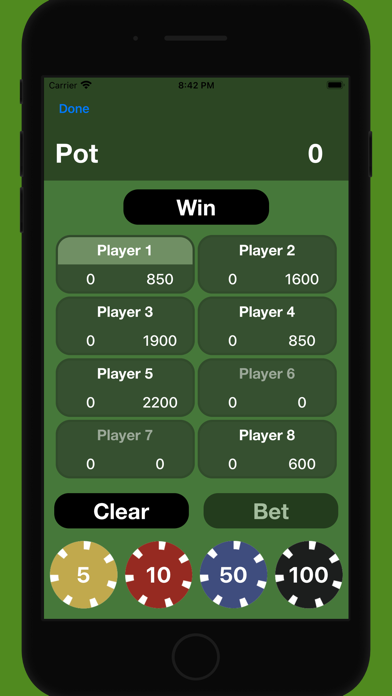 Home Poker Table Screenshot