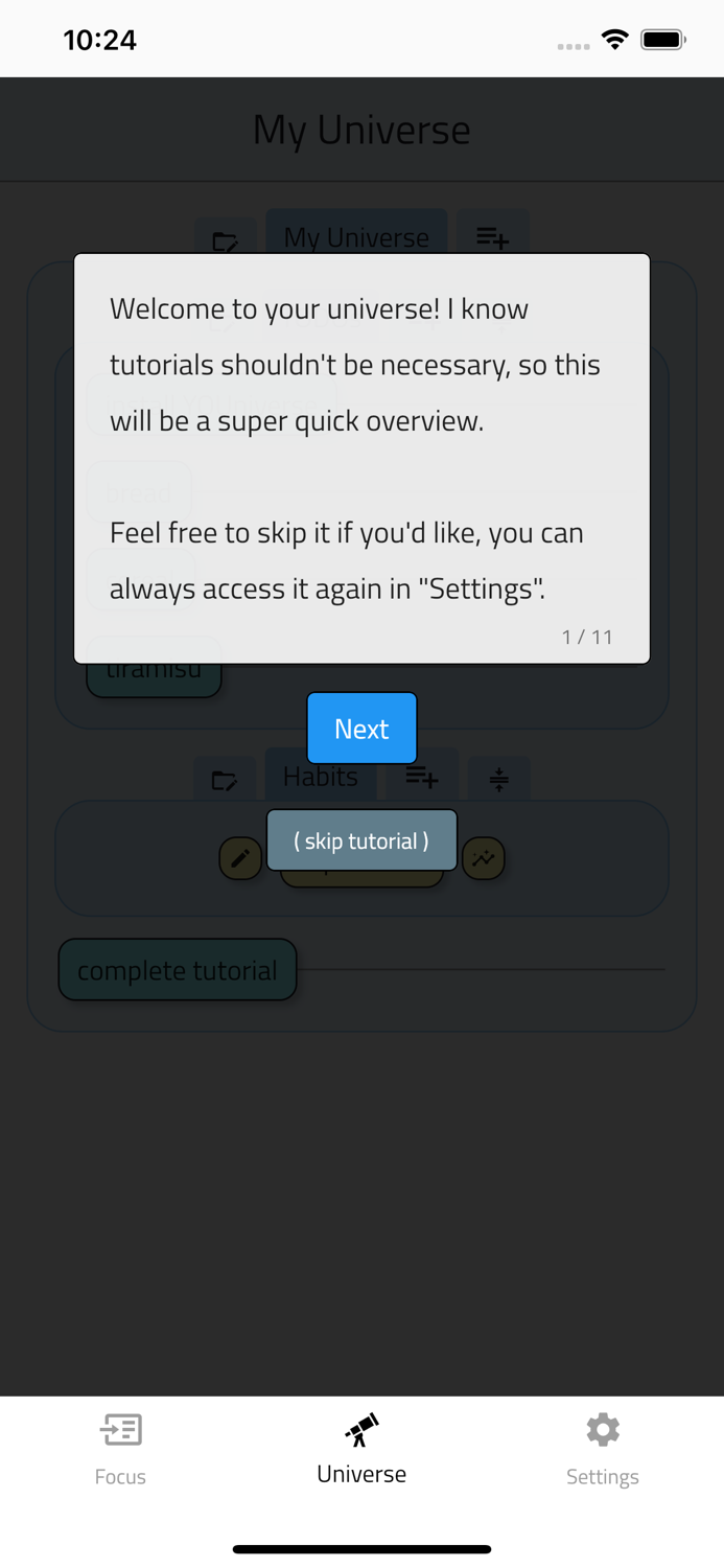 Youniverse life manager