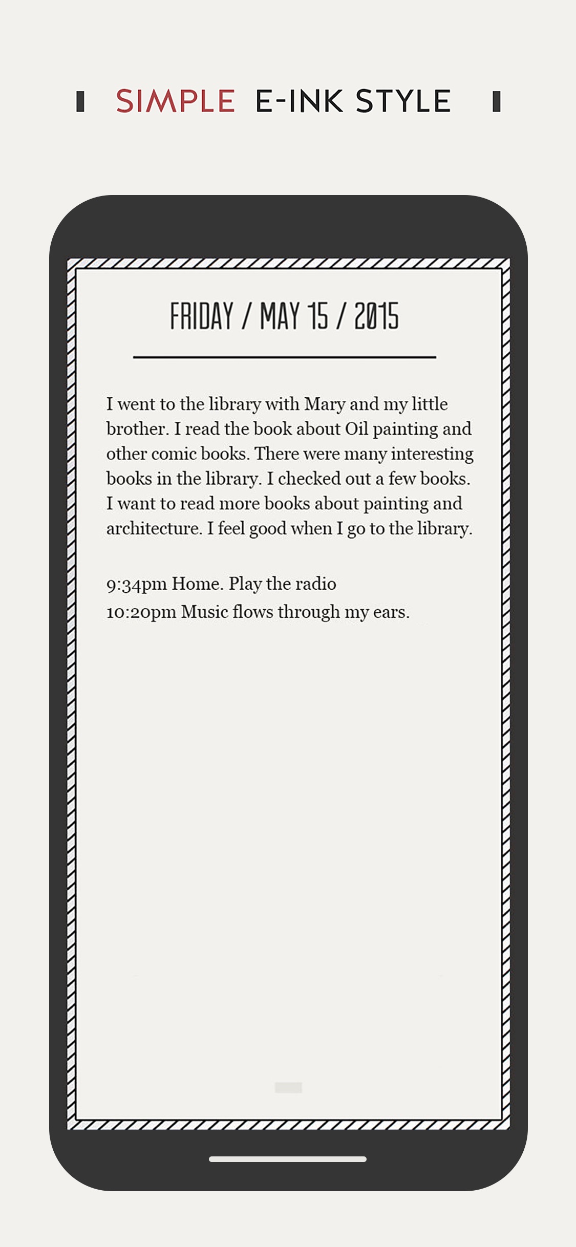 Screenshot do app Daygram: Daily Private Journal