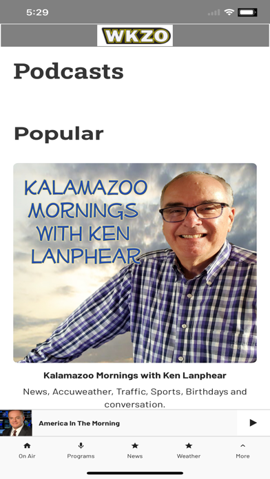AM 590 & 106.9 WKZO Screenshot