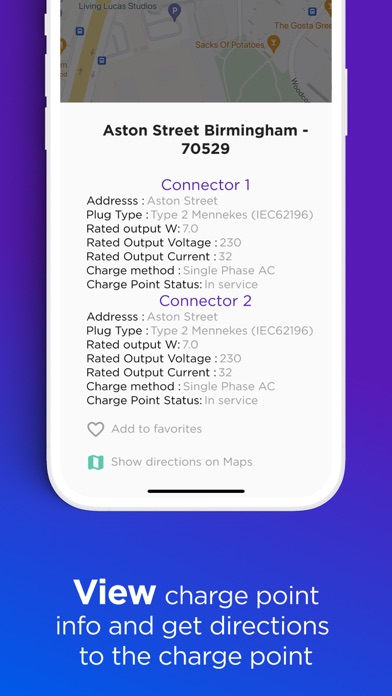 ConnectVolt - EV Charger Map Screenshot