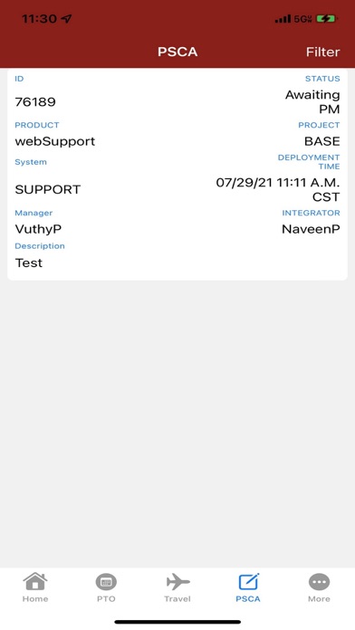 Screenshot 2 of webSupportMobile App