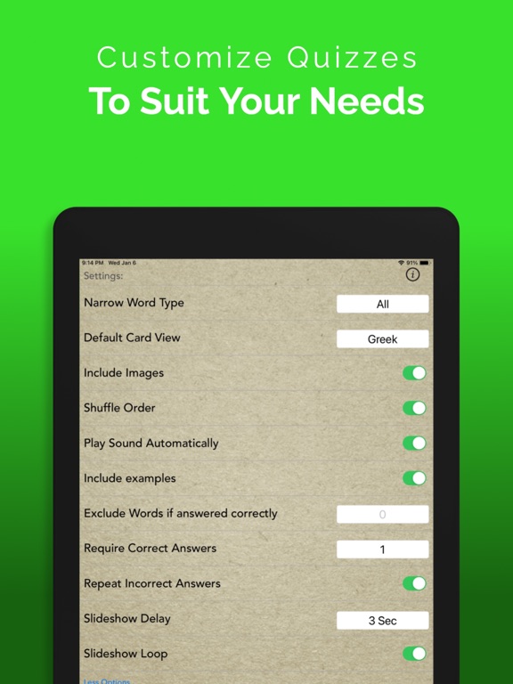 FlashGreek PRO - HD Flashcards iPad screenshot 5 - Education app