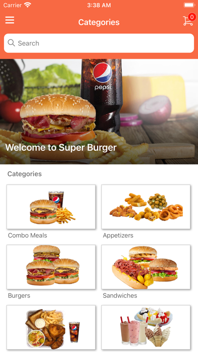 SUPER BURGER App Screenshot
