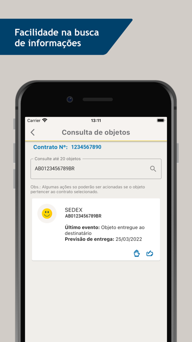 Correios Empresas Screenshot