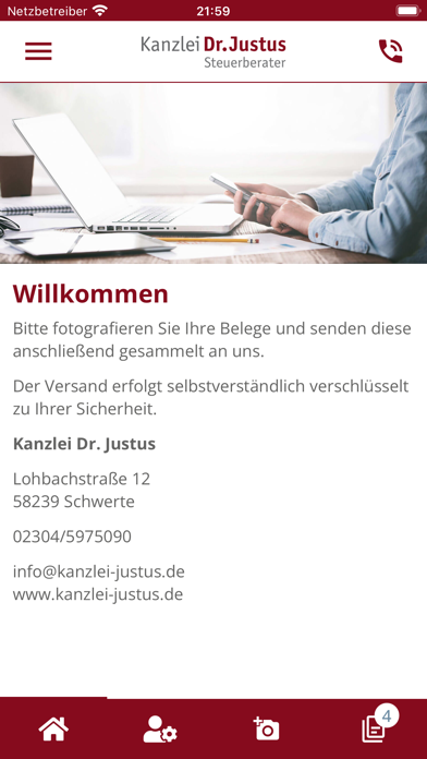 Screenshot #1 pour Kanzlei Dr. Justus