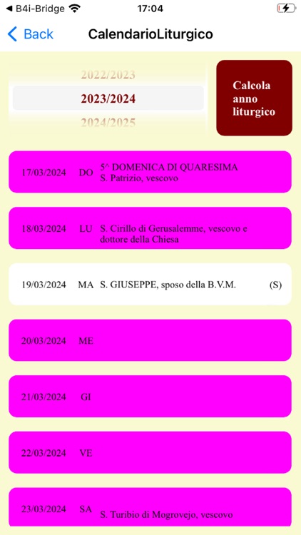 Calendario Liturgico screenshot-4