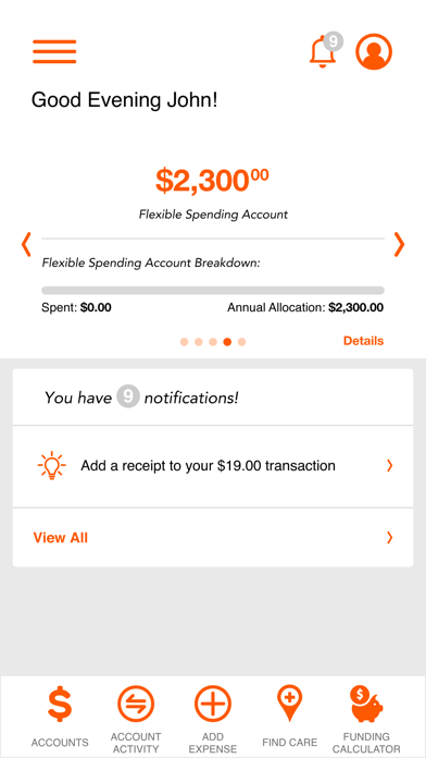 Flexible Benefits - HealthComp Screenshot