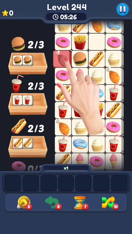 #5. Food Match 3D: Tile Puzzle (iOS) 由: Masal Games