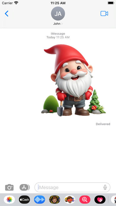 Screenshot 4 of Happy Garden Gnome Stickers App