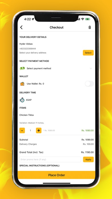 Chick Fillet App Screenshot