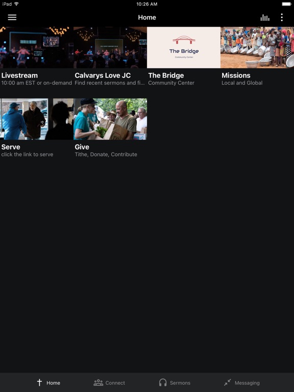 Calvary's Love Church iPad screenshot 1 - Education app