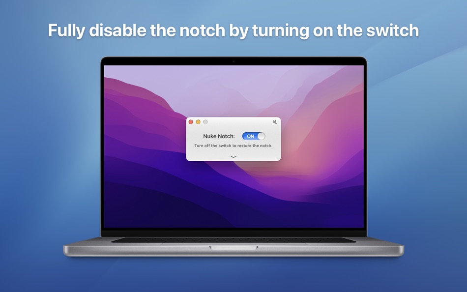 #1. Say No to Notch (macOS) 由: Honghao Zhang