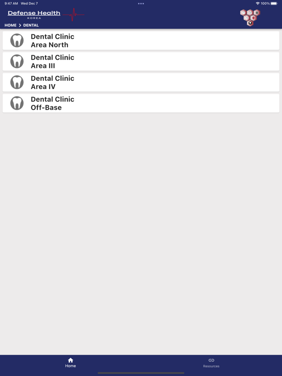 Defense Health Korea iPad screenshot 5 - Medical app
