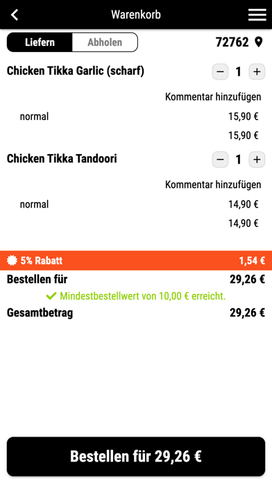 Himalaya Restaurant Reutlingen Screenshot