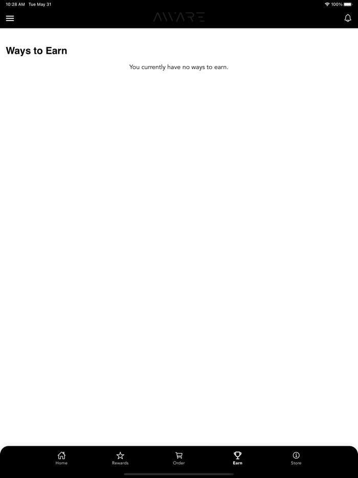 Aware Coffee Rewards