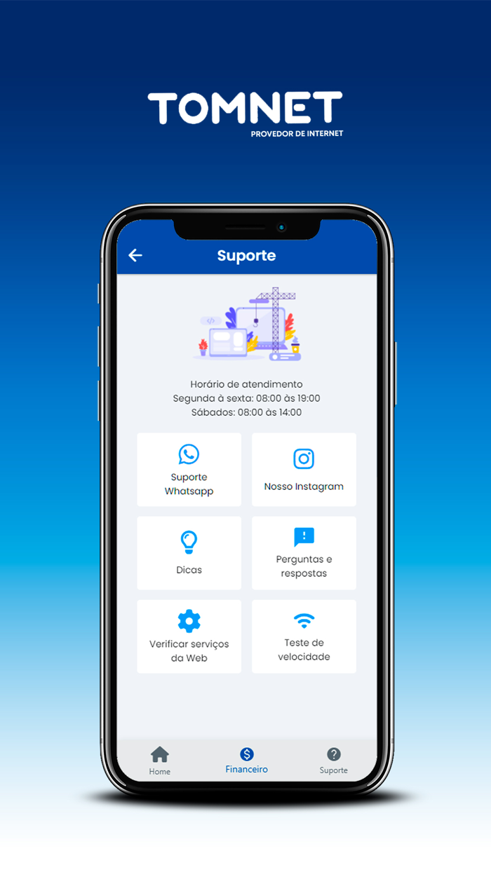 TOMNET Internet - App Cliente