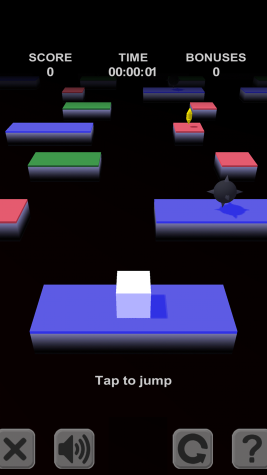 #6. Cube Jump. 3D platforms (iOS) 由: Ruslan Goncharenko