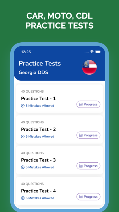 Georgia GA DDS Permit Test Screenshot