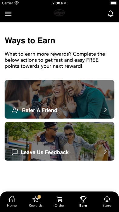 The Creamery Rewards App Screenshot