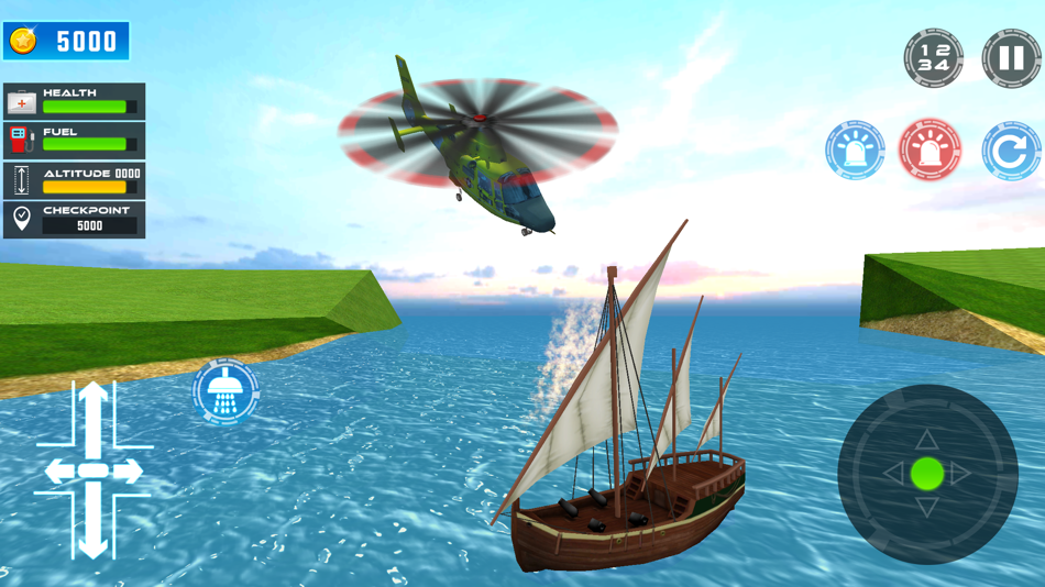 #5. Helicopter Rescue Missions Sim (iOS) 由: Usama Shafiq