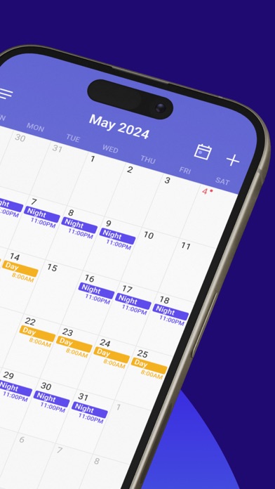 Shift Days: Work Hour Calendar Screenshot