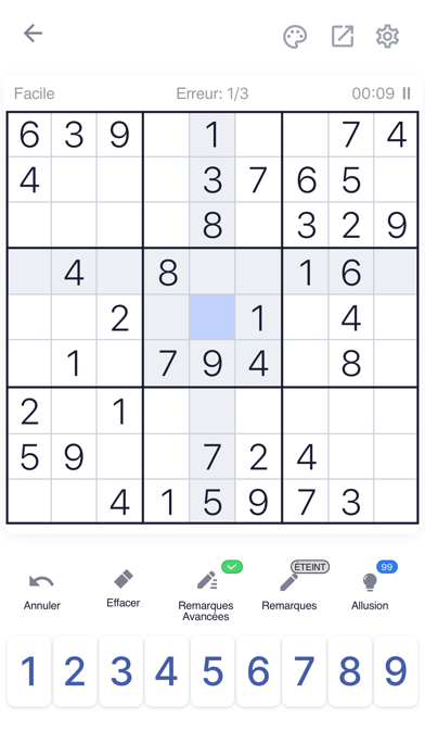 Screenshot #1 pour Sudoku - Exercer votre cerveau