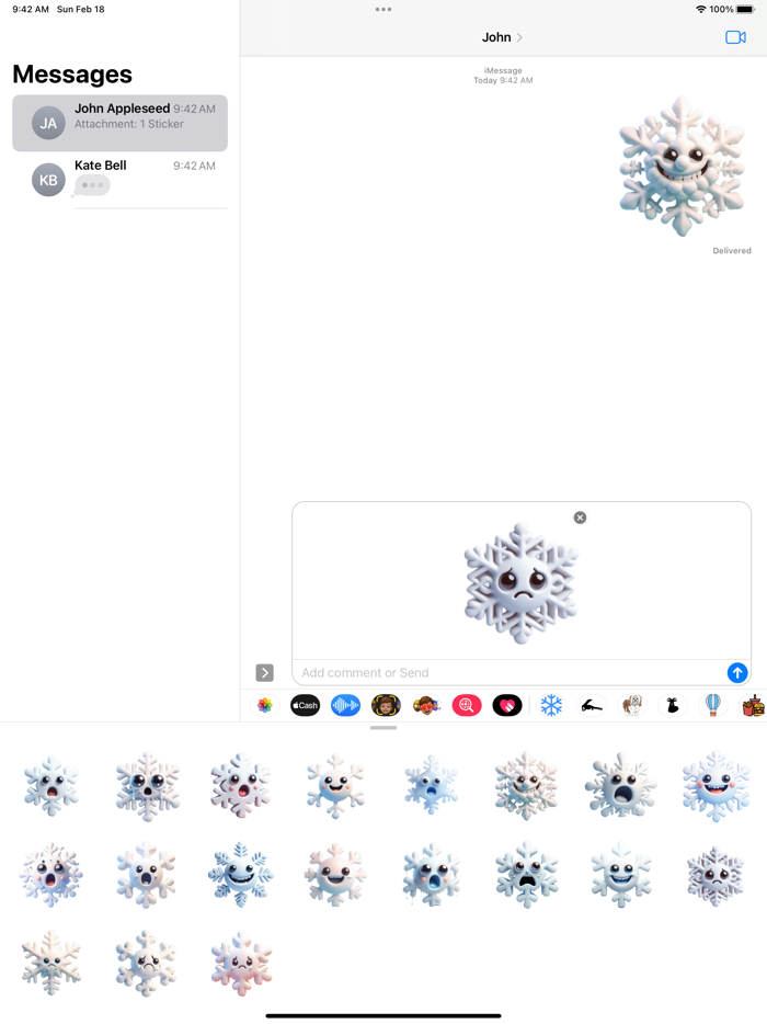 Snowflake Stickers