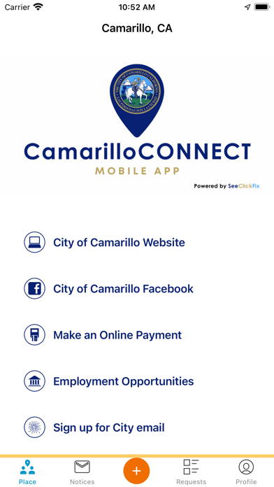 CamarilloConnect Screenshot