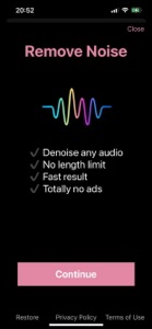 Denoise Audio: Remove Noise AI screenshot #1 for iPhone