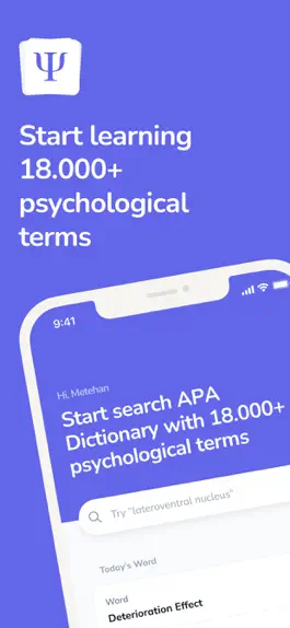 Game screenshot Psychology Dictionary: Today mod apk