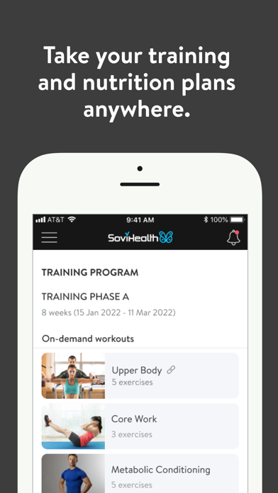 Sovi Health Trainer Screenshot