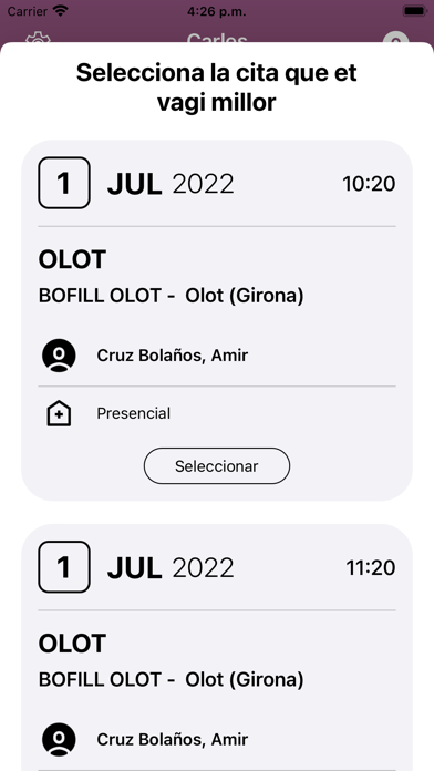 Clínica Bofill Screenshot