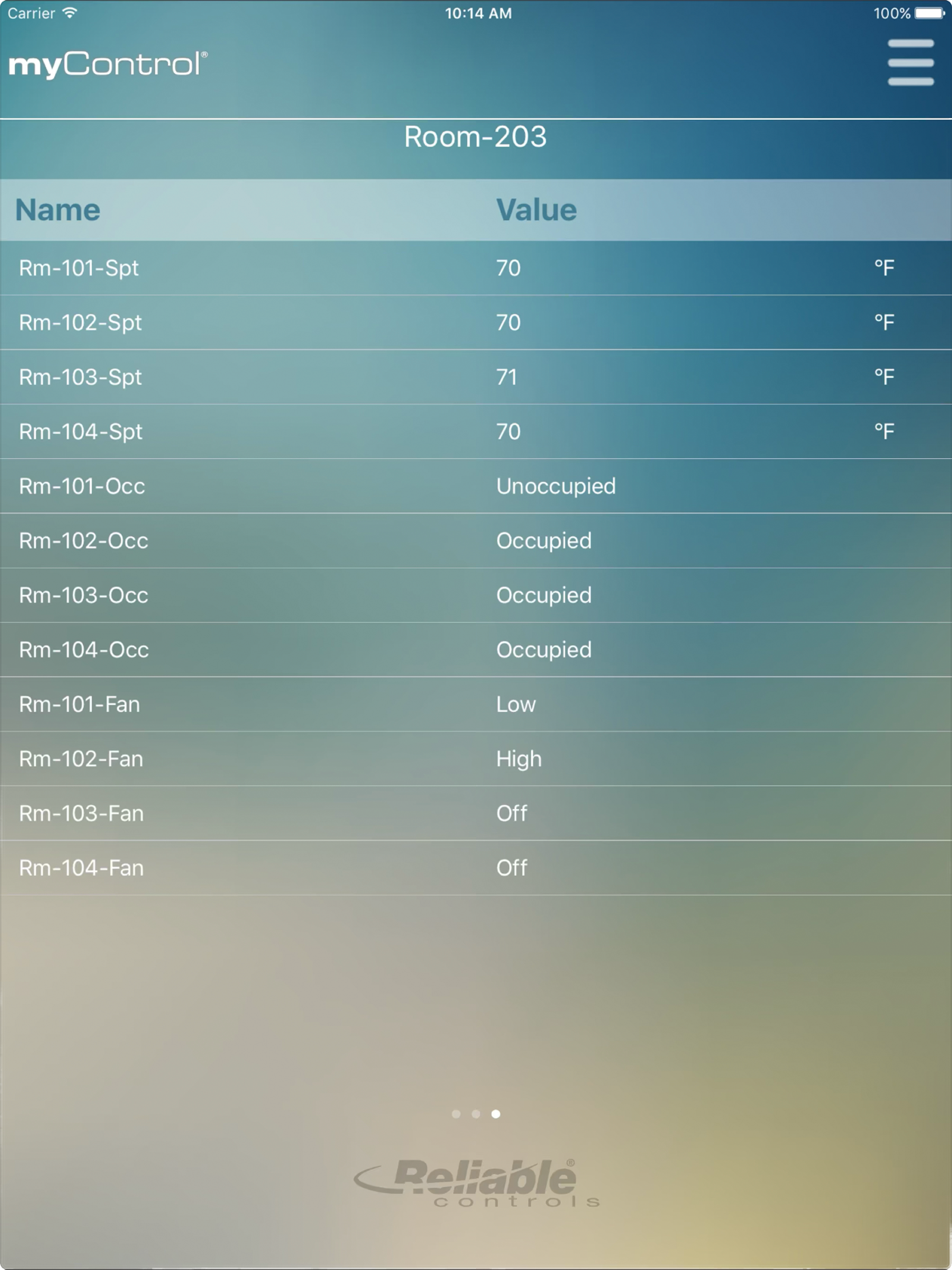 myControl® screenshot 11