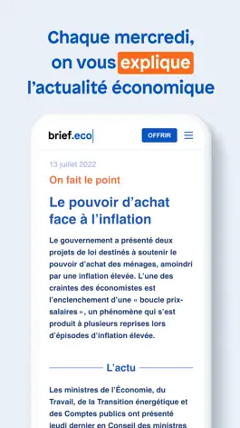 Game screenshot Brief.eco : actu éco expliquée apk